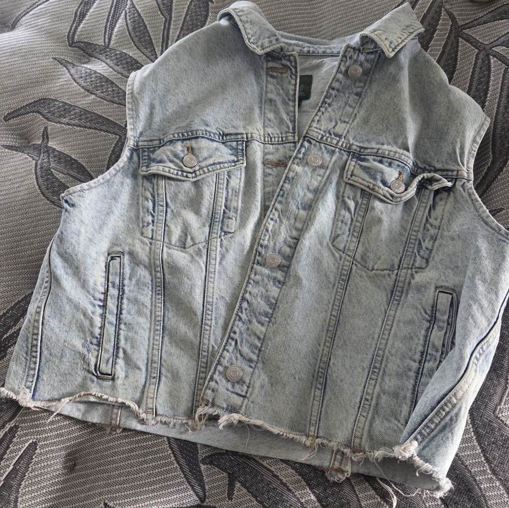 Wild Fable Light Blue Denim Vest
